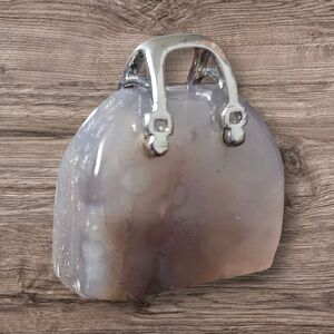 Lepidolite Purse Shaped Pendant